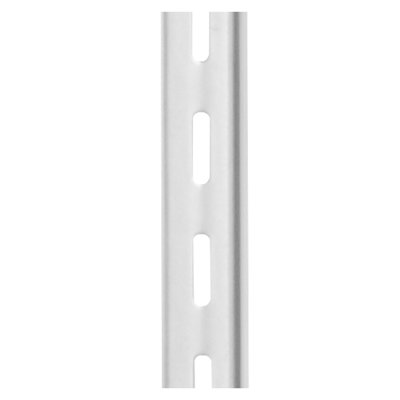 10-Pack 39-Inch Adjustable Steel Shelf Track System - Heavy Duty Wall Mounted Pilaster Strips for Garage & Closet Organization