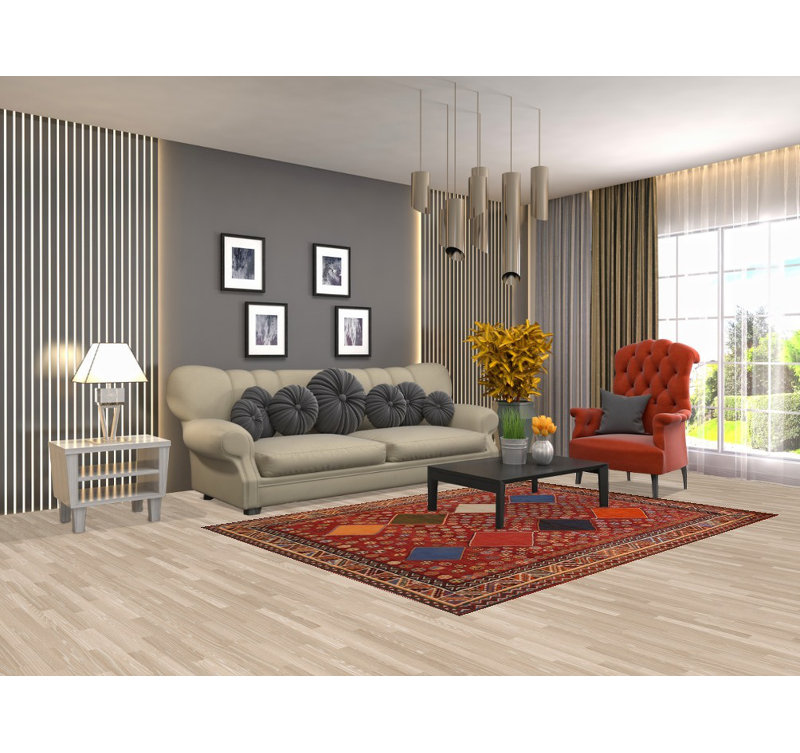 Geometric Traditional Area Rug 5x8