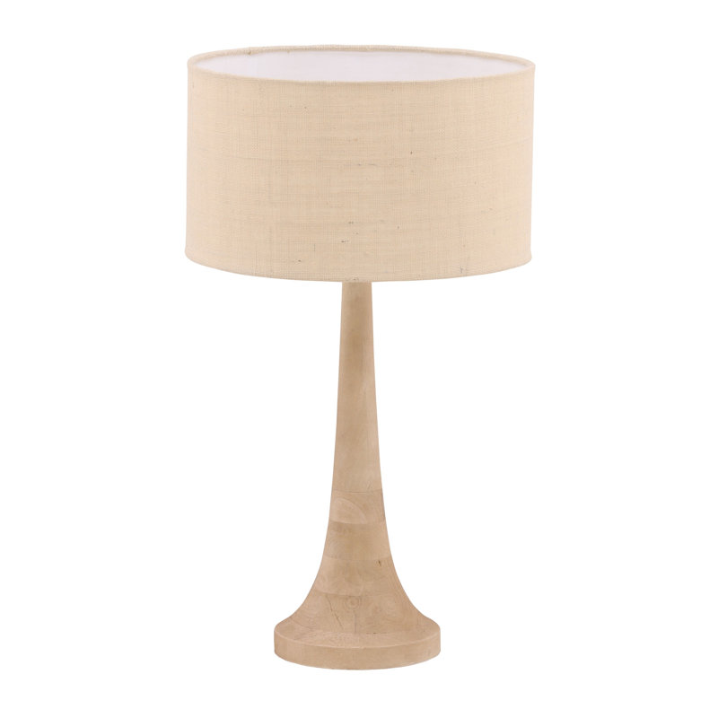 Lampe de table en bois massif Charlene
