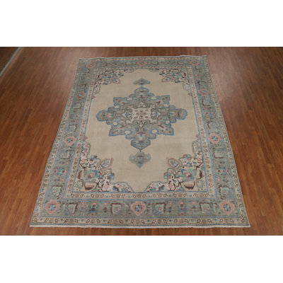 Tapis à motif géométrique traditionnel 8 x 11