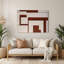 Minimalism 23 Brown Metal Wall Art-1638136928