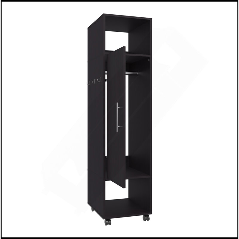 Garde-robe Boston, chambre à coucher, noir, Noir