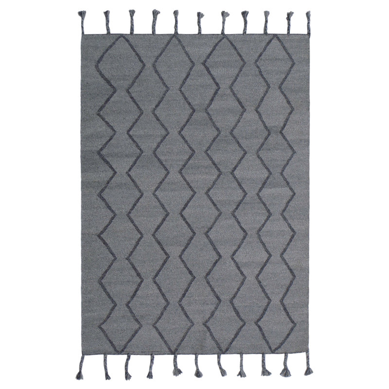 Trumbull Geometric Wool Hand Woven Area Rug, Rectangle 200 x 290cm