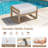 Patio Aluminum 5 Person Conversation Set With Concrete Table And Ottomans-1684498746