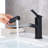 Black Single Handle Bathroom Faucet With Pull-Out Sprayer-123298062-123298065