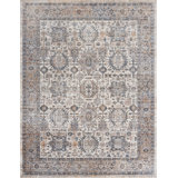7 Oriental Area Rug in Ivory/Gray