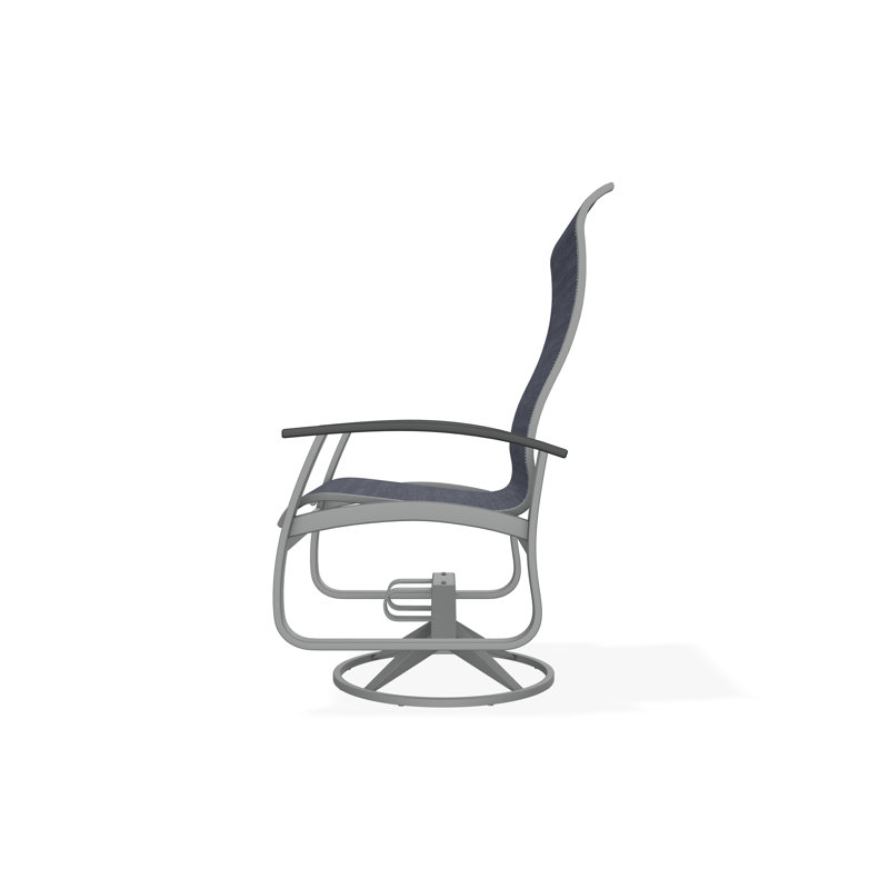 Belle Isle Outdoor Dining Chair, Augustine Denim, Graphite