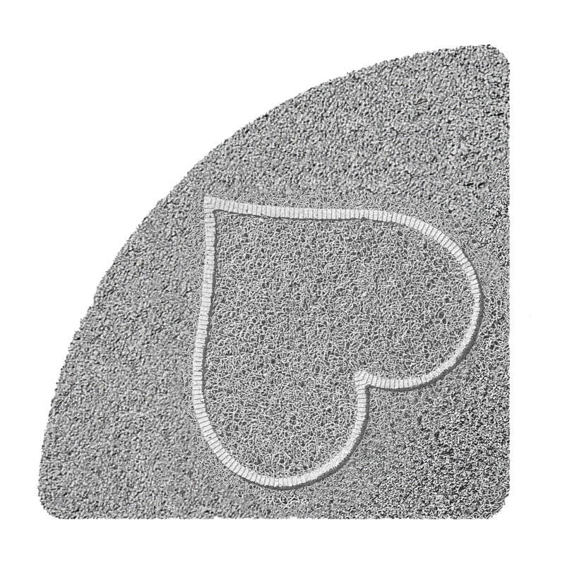 Recyclable PVC Non-Slip Shower Mat, Triangle- 53" L x 53" W