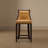 Fifth Avenue Traditional Vegan Leather Upholstered Beech Wood Counter Stool in Camel-53598490-53598450