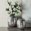 Stylish Silver Streak Aluminum Vase, Lightweight and Durable for Modern Decor-783821783