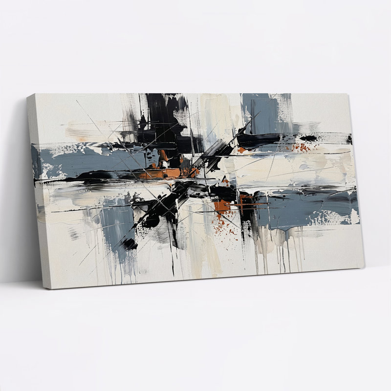 Art mural sur toile noir et blanc, L 46 po x H 24 po