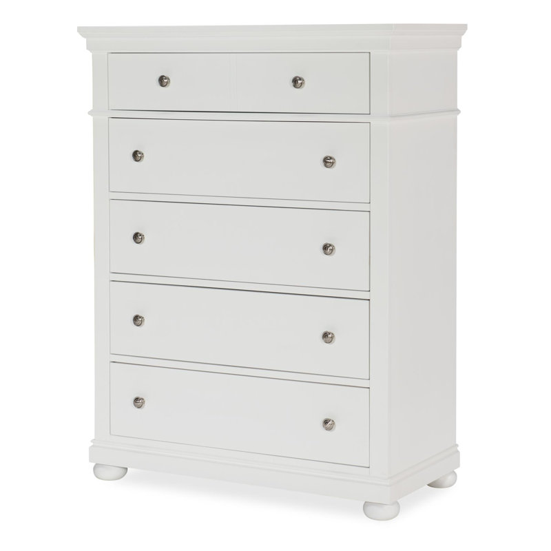 Jayden Drawer Chest (5 Drawers), White