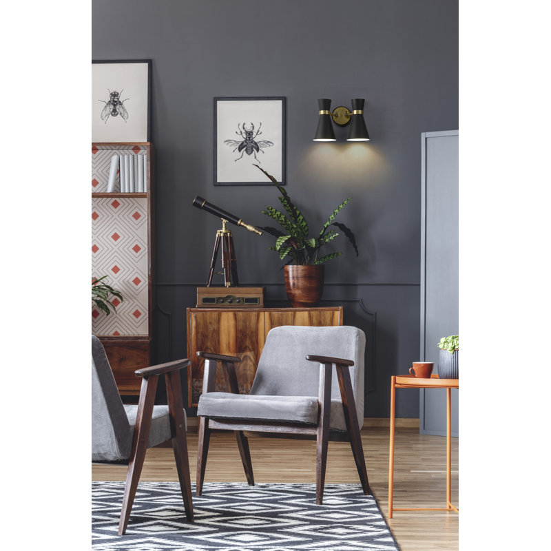 Odysseus Steel Armed Sconce, Heritage Brass