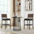 Counter height bar stools upholstered 26'' with Metal Frame-2104709662