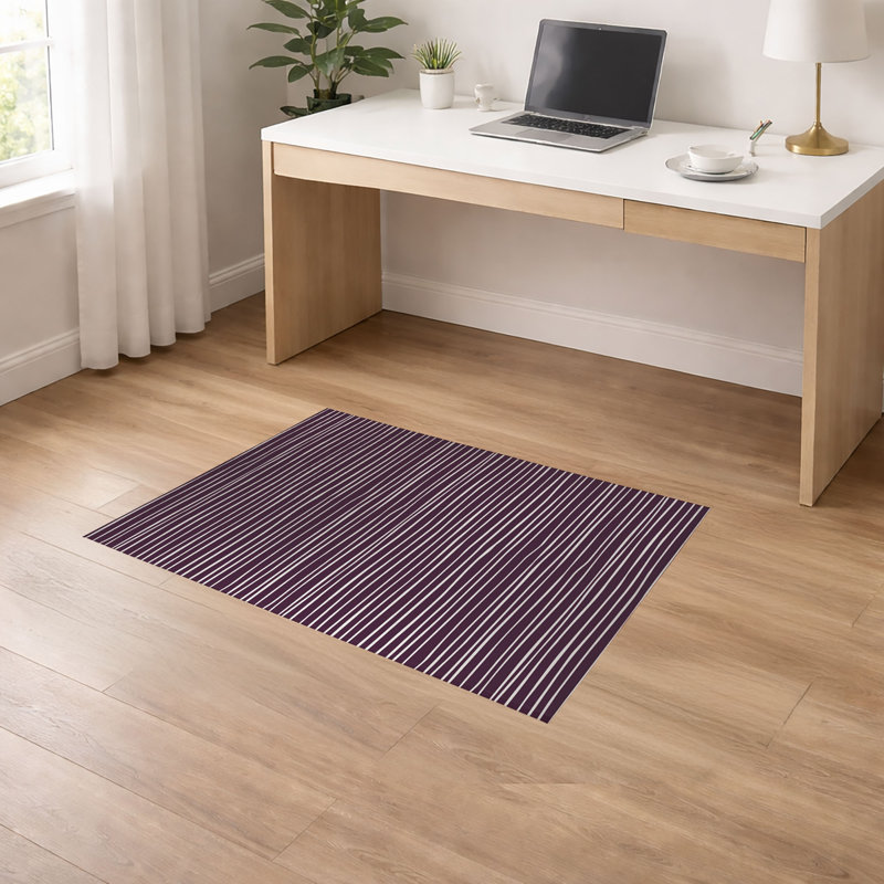 Tapis de bureau léger Spinal, L 60 po x P 36 po, Aubergine