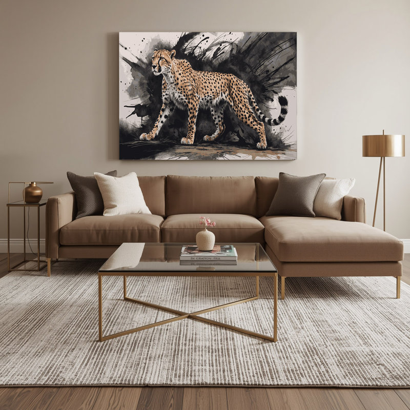 Art mural sur toile, "Big Cats", H 24 po x l 20 po