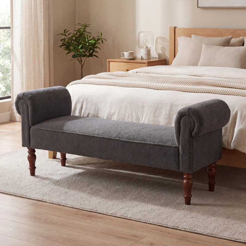 Banc de chambre rétro, Gris