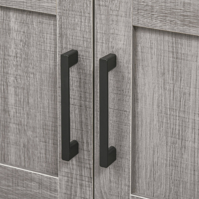 Armoire de rangement sous l'évier avec portes et tablette Modern