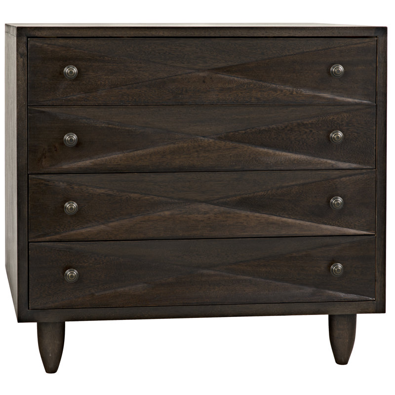 Diamond Solid Wood Accent Chest, Ebony Walnut