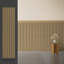 Ensemble de panneaux muraux Art3d, panneau mural en lattes de polystyrène l 9,84 po x L 37,8 po pour décoration intérieure (31 pieds carrés par caisse)-119478309