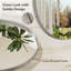 Miroir de salle de bain rond avec cadre en alliage d'aluminium-819007015-819007035