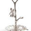 Porte-bijoux avec branches d'oiseaux, porte-bagues en alliage de zinc