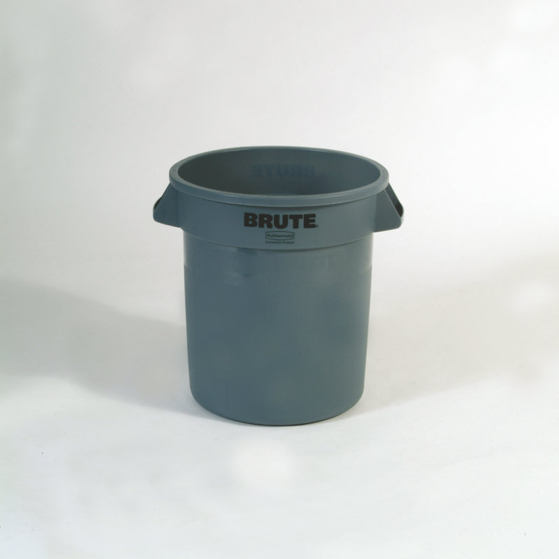 Brute&reg; Plastic Open Kitchen Trash Can - 10 Gallons, Red