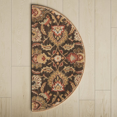 Arden Dark Brown Garnet Hand-Tufted Wool Rug