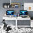 Rececca Writing Desk 35 in. Computer Desk with 2 Fabric Drawers Hooks Vanity Desk for Home Office-1370456736