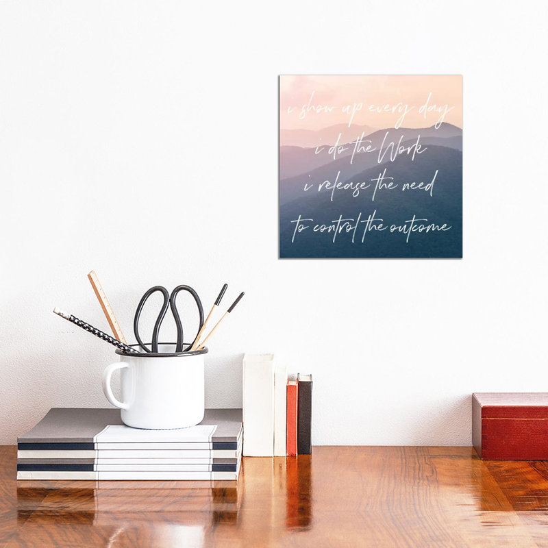 Do The Work In Smoky Mountain Sunset by Nature Magick - Gallery-Wrapped Canvas Giclée on Canvas, 30.48 cm H x 30.48 cm W