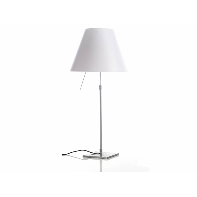 Costanza Table Lamp On/Off, 32" H x 15.7" W x 15.7" D, Shaded Stone, Aluminum