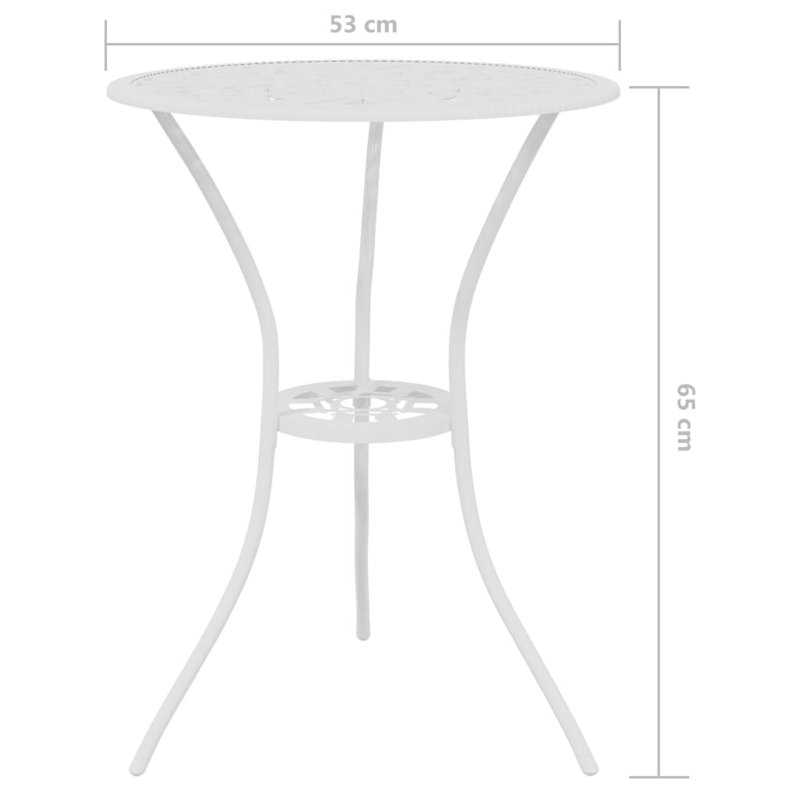 Miele 2 - Person Patio Dining Set with Square Table, White