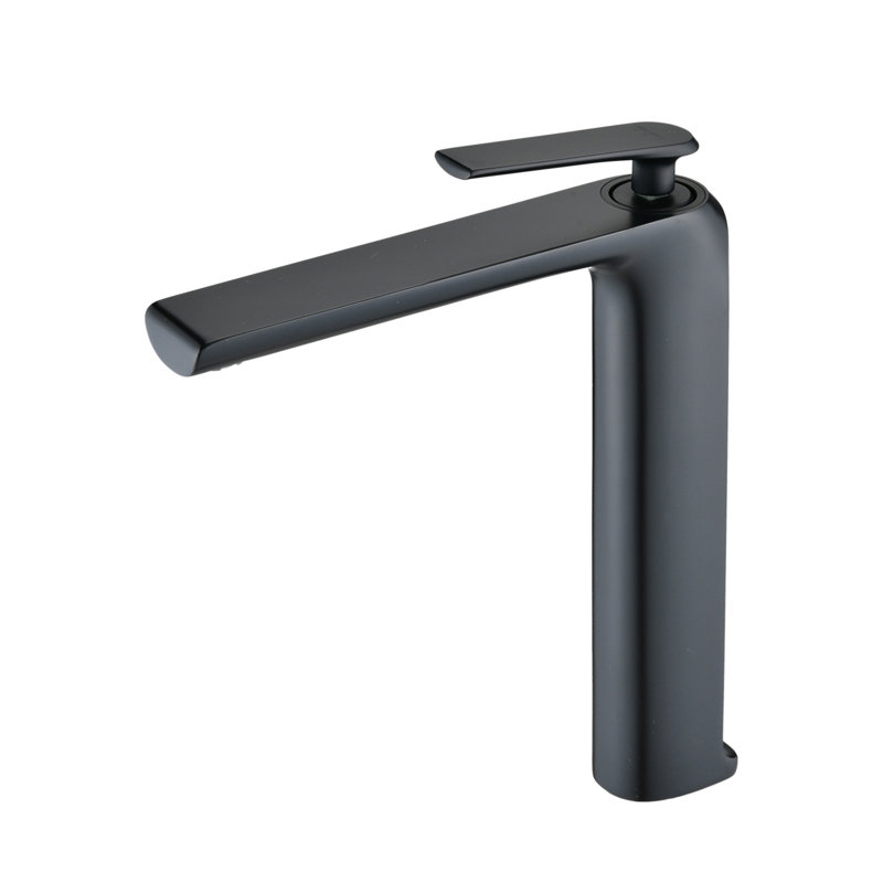 Robinet de salle de bain moderne à un trou et monocommande à grande arche