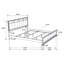 Ensemble de chambre avec grand lit 5 pièces Kilwin - blanc-99324107-99324108-129859866