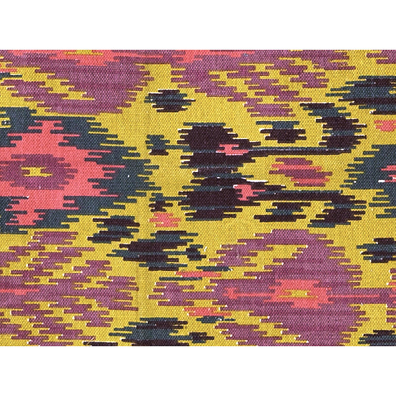 Flatweave Wool Ikat Area Rug in Multi