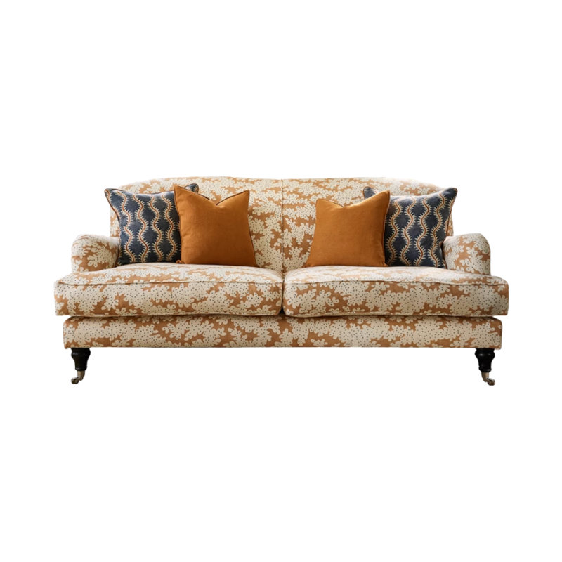 Simple Creative Printed Sofa 86.6'' Upholstered Sofa