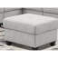 Gris, canapé modulaire, microfibre, coussins à haute densité, utilisation à long terme, porte-gobelets, structure en bois massif gris avec 7 sièges, coussins moelleux pour les supports et