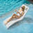 Aquawave Waterproof Patio Chaise Lounge – Anti-Drift Poolside Comfort With Adjustable Headrest & Sandbag Anchors-392338710