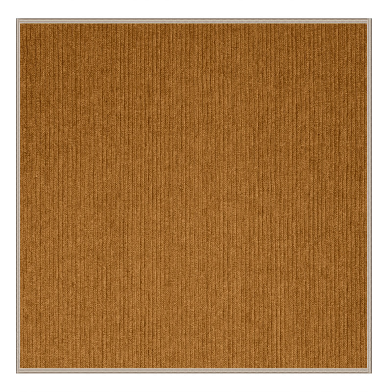 Tapis brun uni lavable à la machine, Carré 4 pi