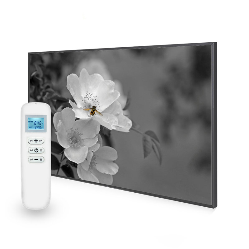 Mirrorstone 1 BTU Electric Panel Space Heater with Adjustable Thermostat, 3.92 A, 900 W, 79.5cm H x 119.5cm W x 2.2cm D