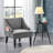 Kempez Velvet Barrel Chair-260495539