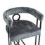 Chaise d'appoint, ensemble de 2 tabourets de bar, chaise d'appoint avec dossier, chaise rembourrée-1836201315