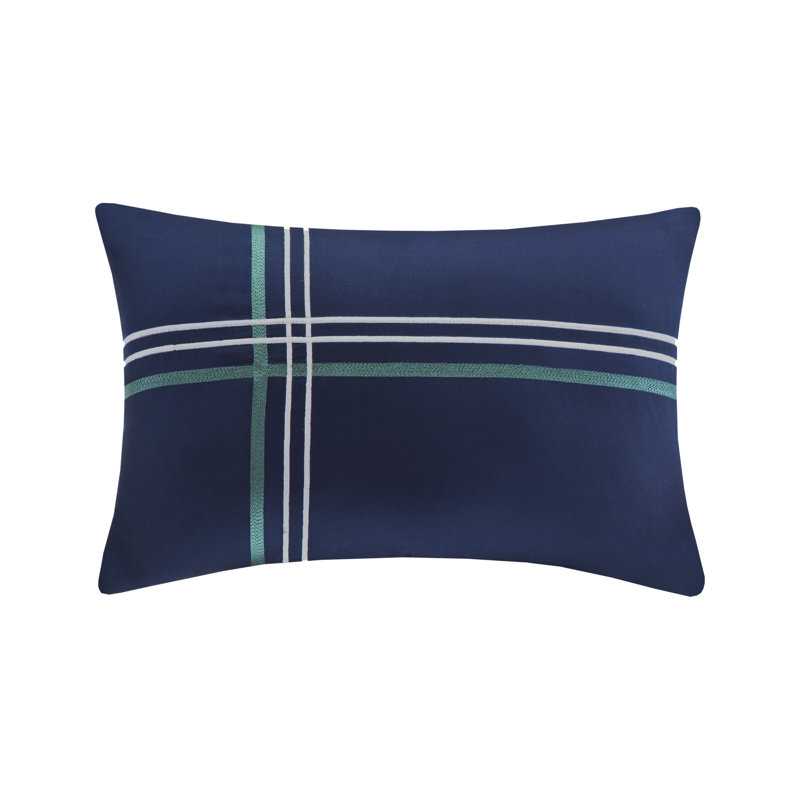 Ensemble de courtepointe réversible Brody avec coussin décoratif, Double / Grand
