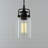 Loucks 1-Light Modern Dimmable Single Jar Pendant Light with Clear Glass Shade-1262515368