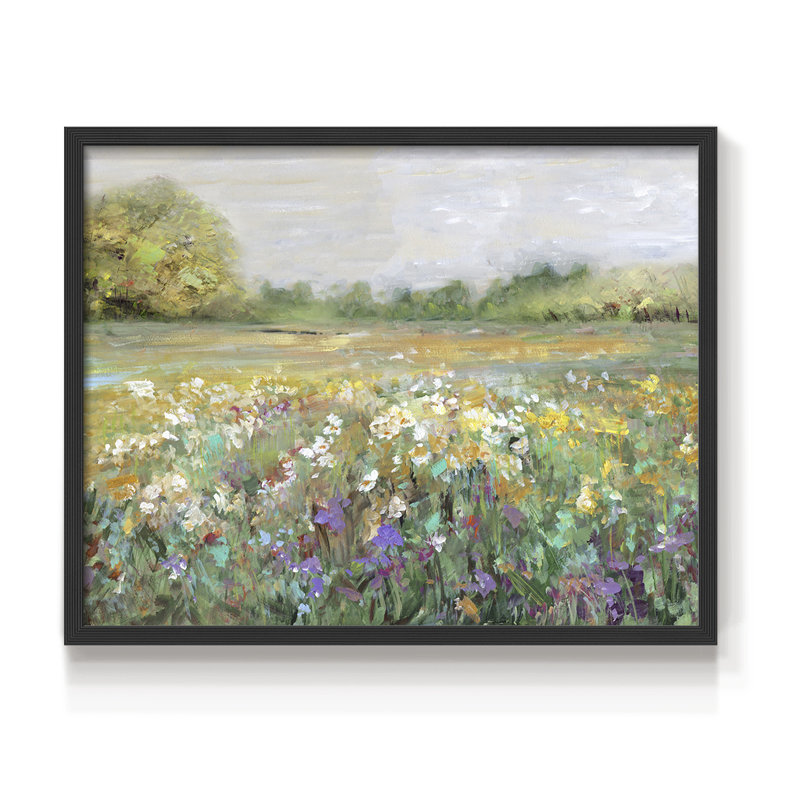 Pré champêtre - reproduction encadrée - réaménageable, Noir, noir, noir, noir, H 16 po x l 20 po