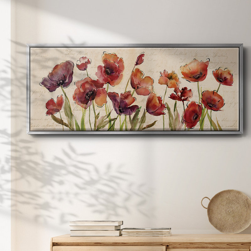 «Bow to Summer I», toile encadrée, H 20 po x l 50 po