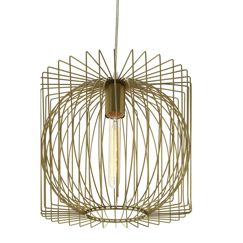 Midwest 1 - Light Gold Geometric Pendant