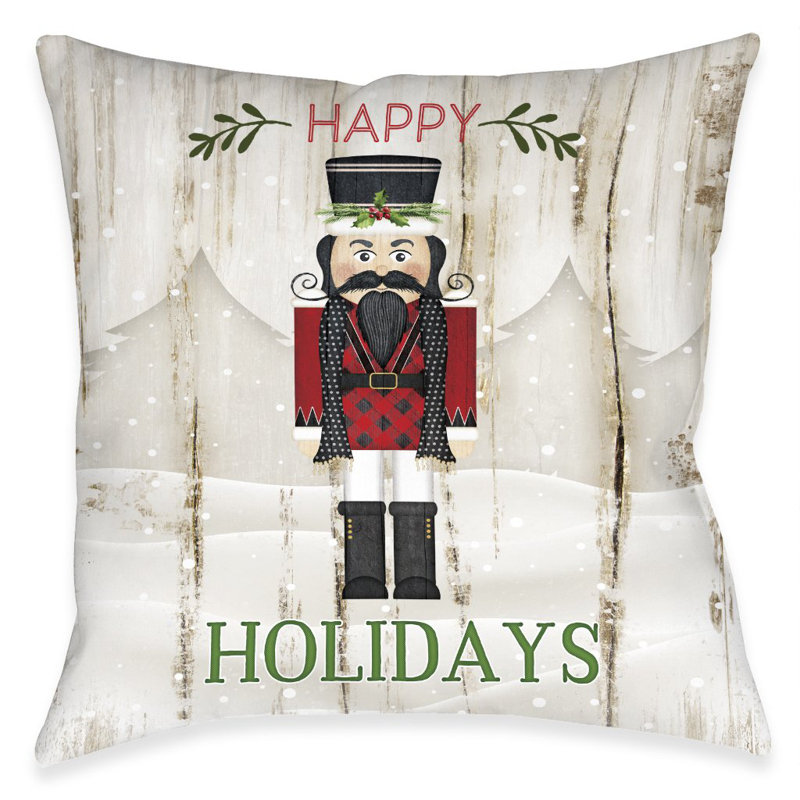 Nutcracker Christmas Throw Pillow