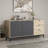Stylish Console Table, Anthracite, 70.9 x 35.4 x 17.7 inches | 100% Melamine Coated Particle Board, Thickness: 0.7 inches | Modern Design for Entryway or Living Room, Durable & Functional Storage Solution