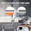 Drain Cleaner Machine 100FT X 3/8 pouces d'alimentation automatique avec roues et 8 couteaux